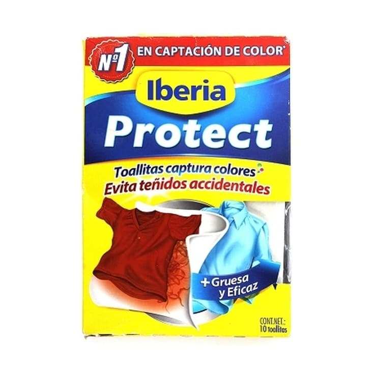 iberia protect toallitas absorbentes atrapacolor 15uds