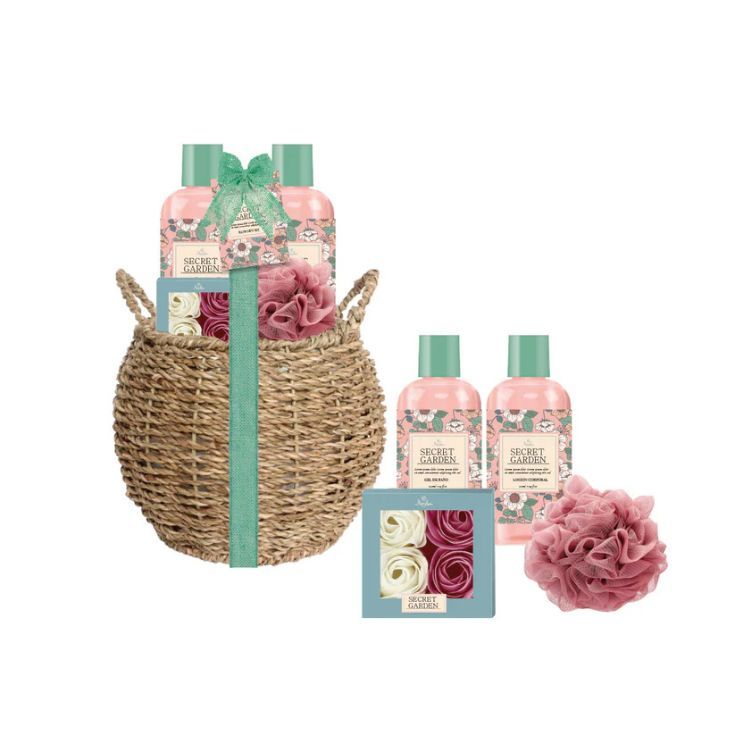 shausa cesta de yute floral cofre 4 piezas