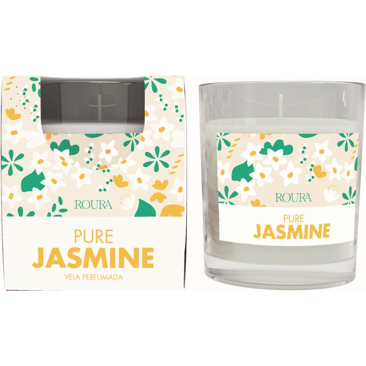 roura vela vela en vaso jazmin