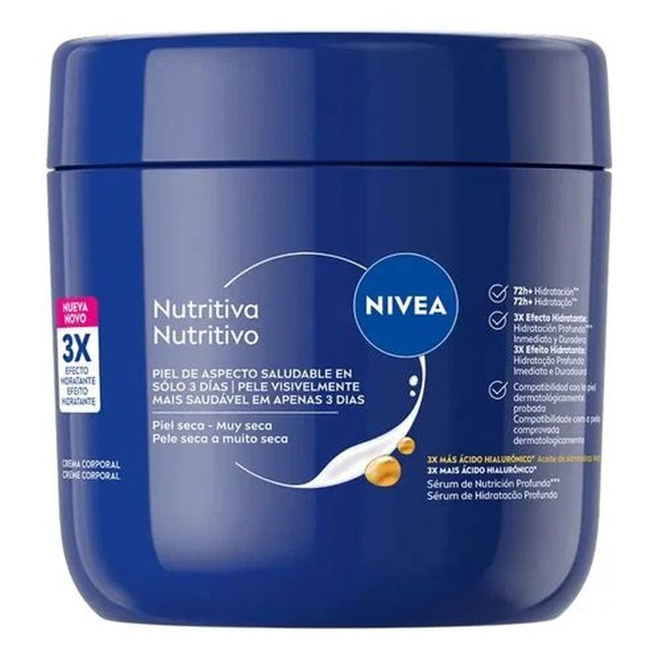 crema nivea tarro nutritiva 400 ml