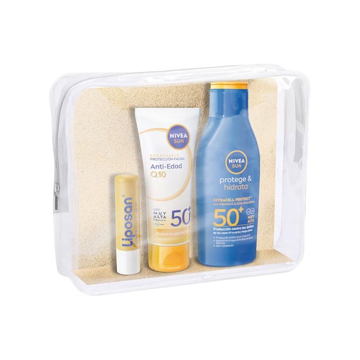 nivea sun pack labios facial y cuerpo