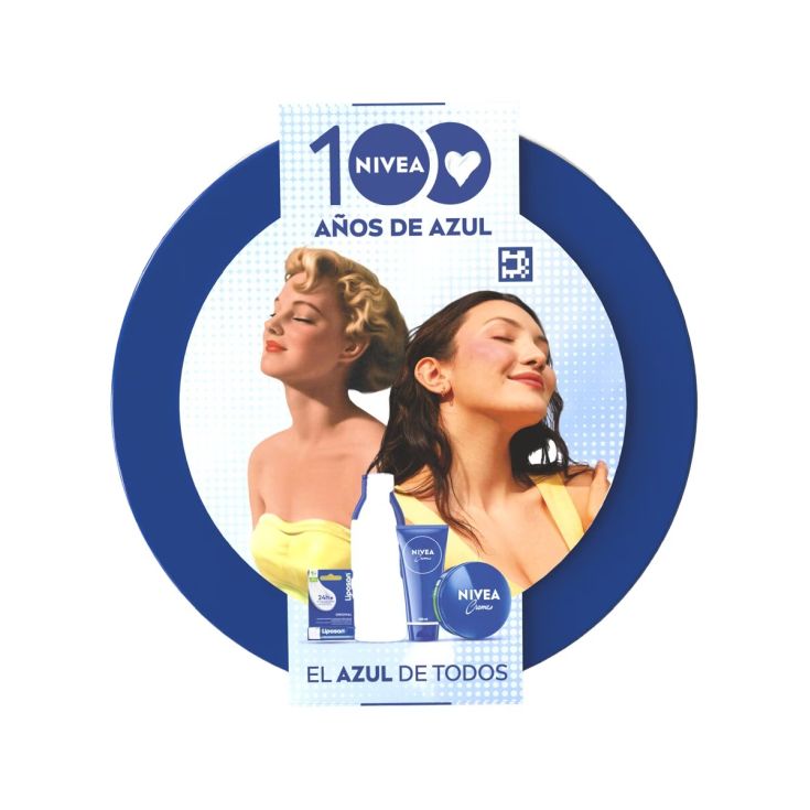 nivea pack crema lata azul 100 años