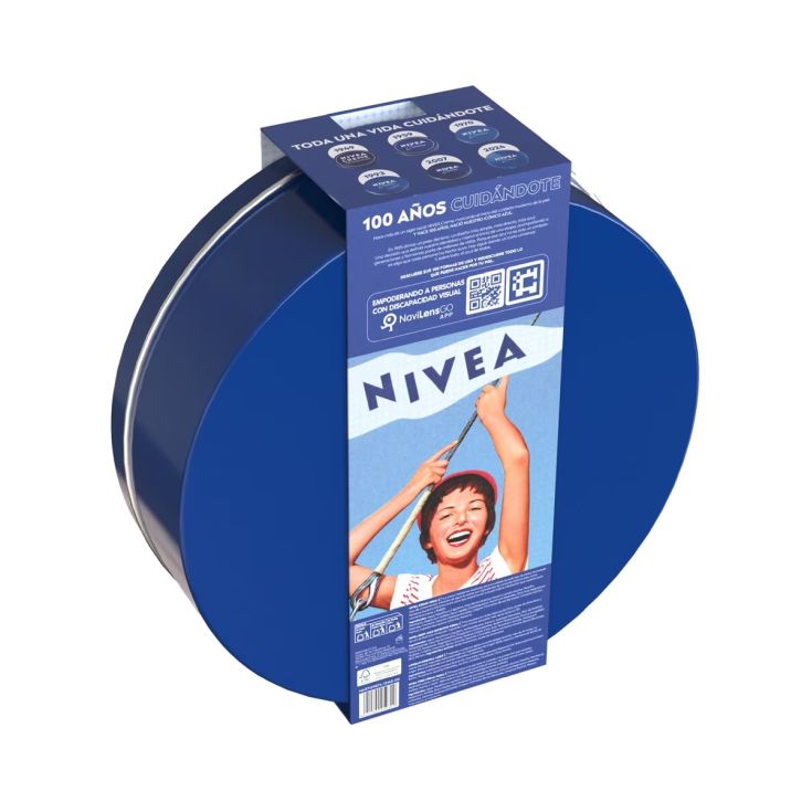 nivea pack crema lata azul 100 años