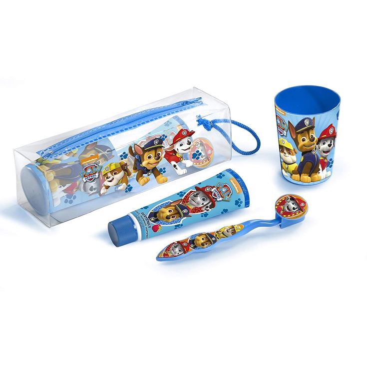 patrulla canina set infantil limpieza dental