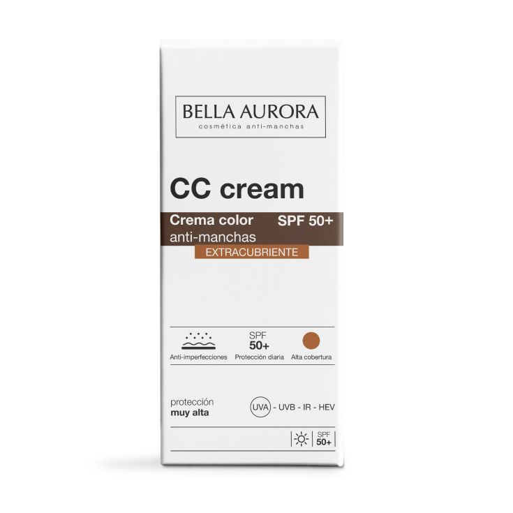 bella aurora cc cream extracubriente spf50+ 30ml