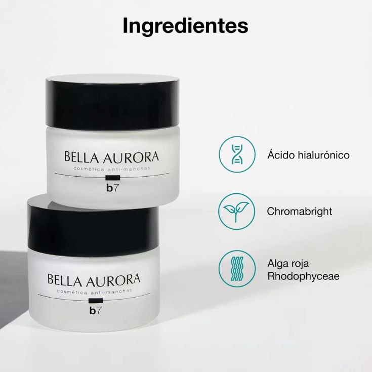 bella aurora b-7 antimanchas noche 50ml+ojos