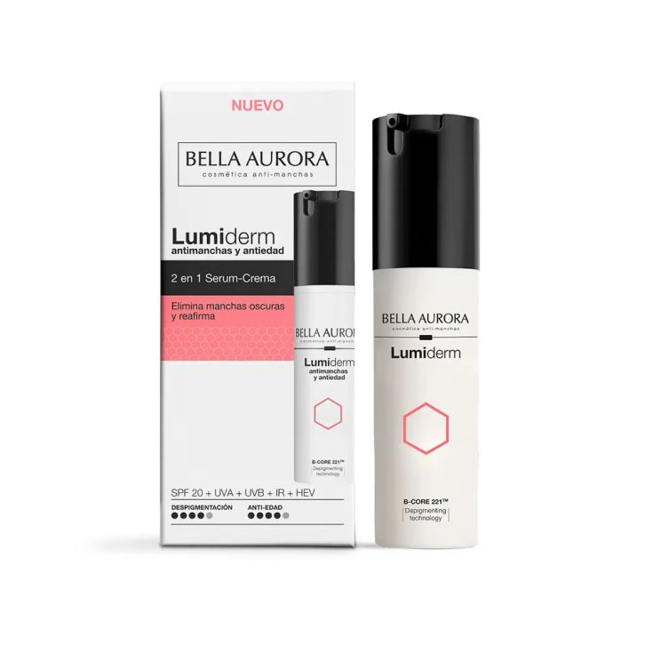 bella aurora lumiderm 2 en 1 antiedad 30ml spf20