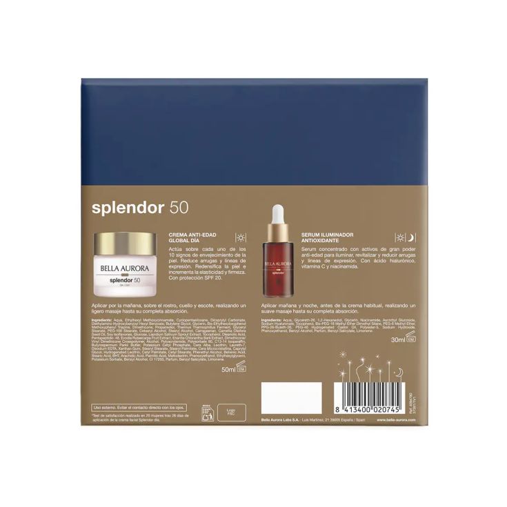 bella aurora splendor dia 50 ml+serum vit 30 set bella aurora splendor dia 50 ml+serum vit 30 set