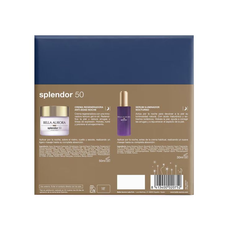 bella aurora splendor 50 anti-edad noche cofre bella aurora splendor 50 anti-edad noche cofre