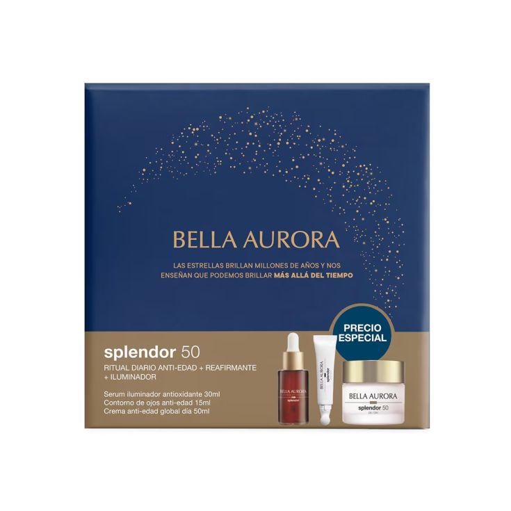 bella aurora splendor 50 dia + serum + ojos cofre bella aurora splendor 50 dia + serum + ojos cofre