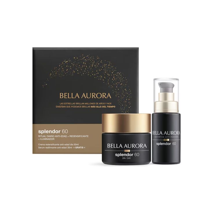 bella aurora splendor 60 anti edad dia 50ml + serum 30ml cofre