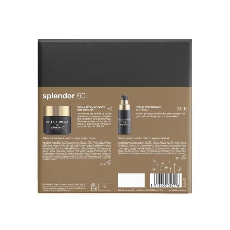 bella aurora splendor 60 anti edad dia 50ml + serum 30ml cofre bella aurora splendor 60 anti edad dia 50ml + serum 30ml cofre