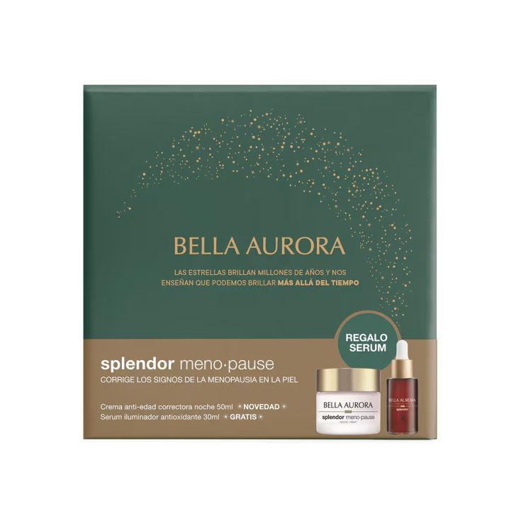bella aurora splendor menopause noche 50ml + serum cofre