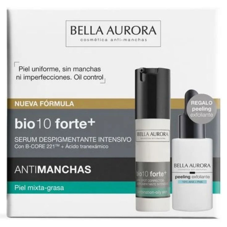 bella aurora bio-10 forte despigmentante piel mixta-grasa 30ml cofre 2 piezas