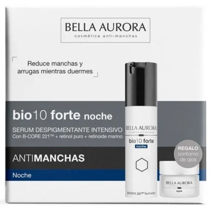 bella aurora bio-10 forte despigmentante noche 50ml cofre 2 piezas