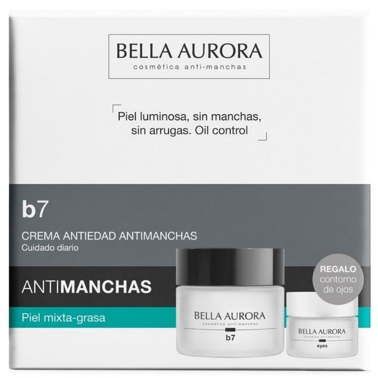 bella aurora b-7 antimanchas piel mixta-grasa 50ml cofre 2 piezas