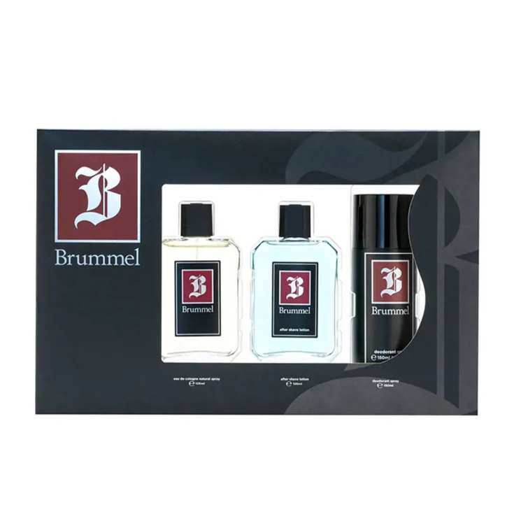 brummel eau de toilette 125ml estuche 3 piezas brummel eau de toilette 125ml estuche 3 piezas