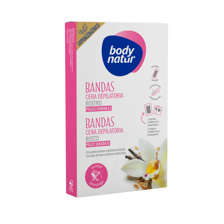 body natur bandas cera depilatoria rostro hipoalergenicas pieles sensibles 12unidades body natur bandas cera depilatoria rostro hipoalergenicas pieles sensibles 12unidades