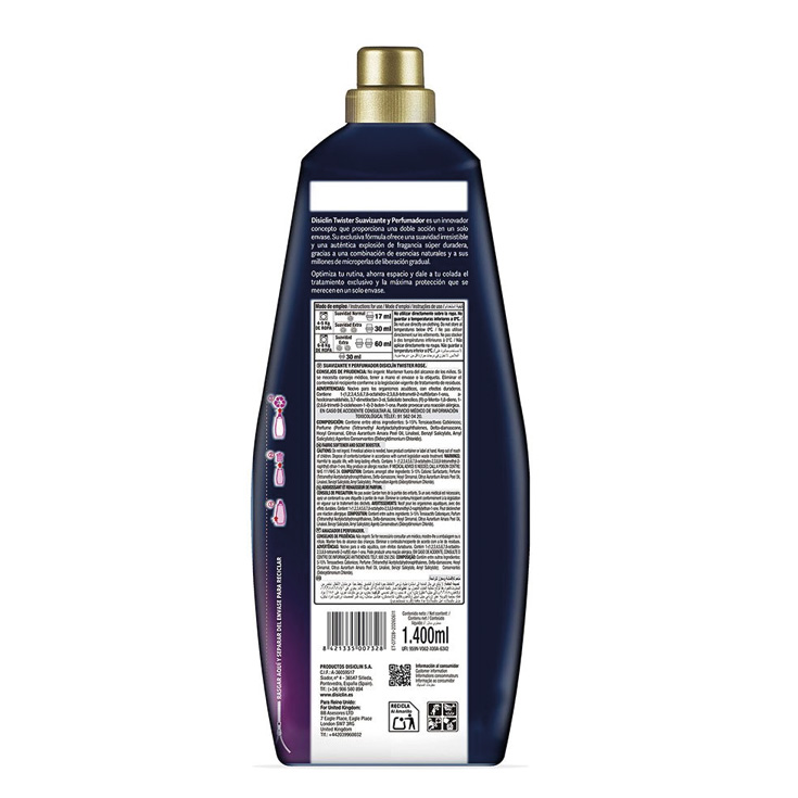 disiclin suavizante y perfumador twister rosa 80 lavados