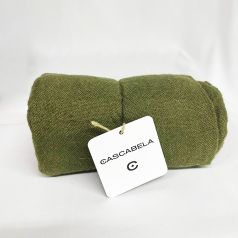 bufanda de punto calido y suave verde botella