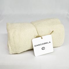bufanda de punto calido y suave beige 