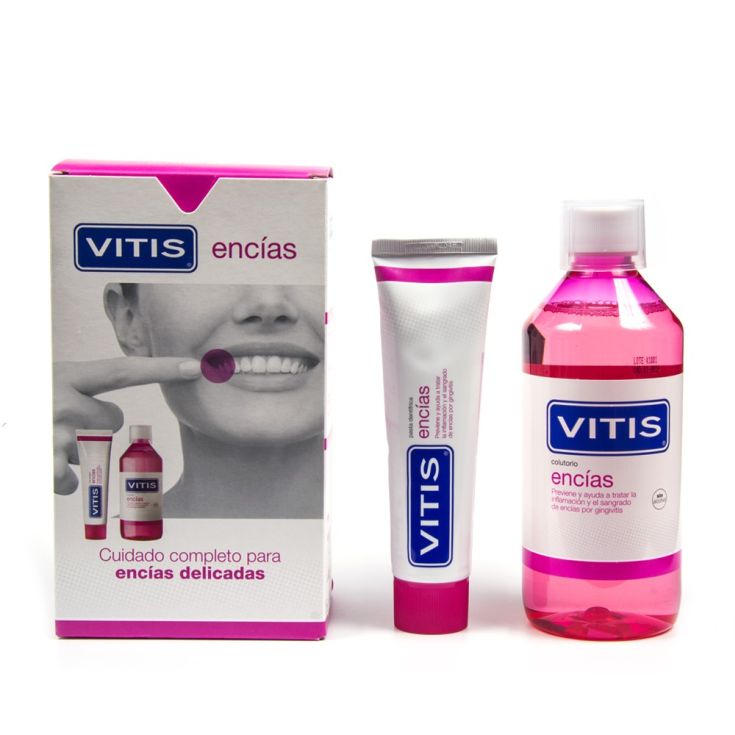 vitis encias pasta de dientes 100 ml + colutorio 500ml