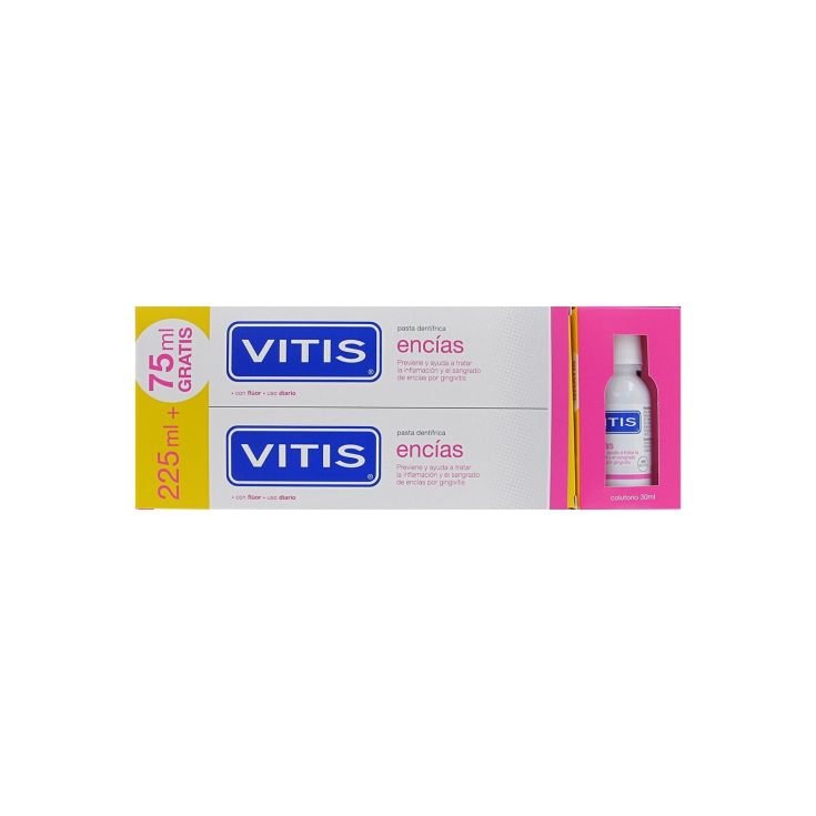 vitis encias pasta dentifrica 150ml duplo + colutorio 30ml