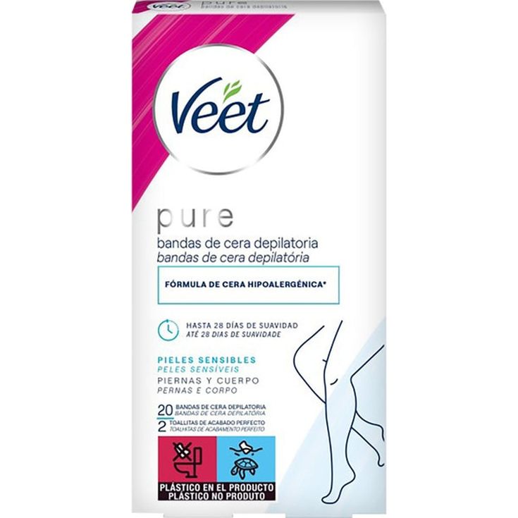 veet bandas de cera depilatoria corporal piel sensible 20uds veet bandas de cera depilatoria corporal piel sensible 20uds