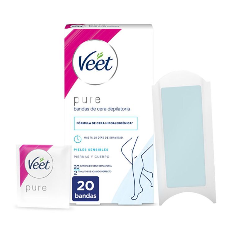 veet bandas de cera depilatoria corporal piel sensible 20uds veet bandas de cera depilatoria corporal piel sensible 20uds