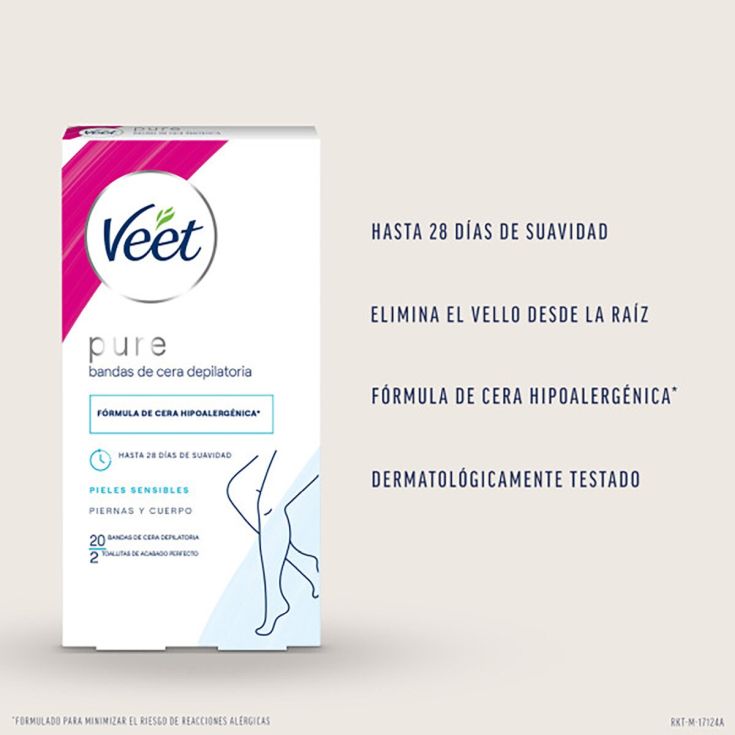 veet bandas de cera depilatoria corporal piel sensible 20uds veet bandas de cera depilatoria corporal piel sensible 20uds