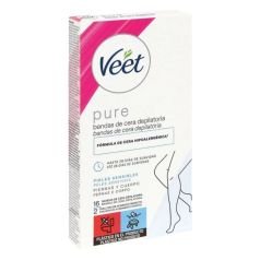 veet cera fria corporal pure 16 bandas