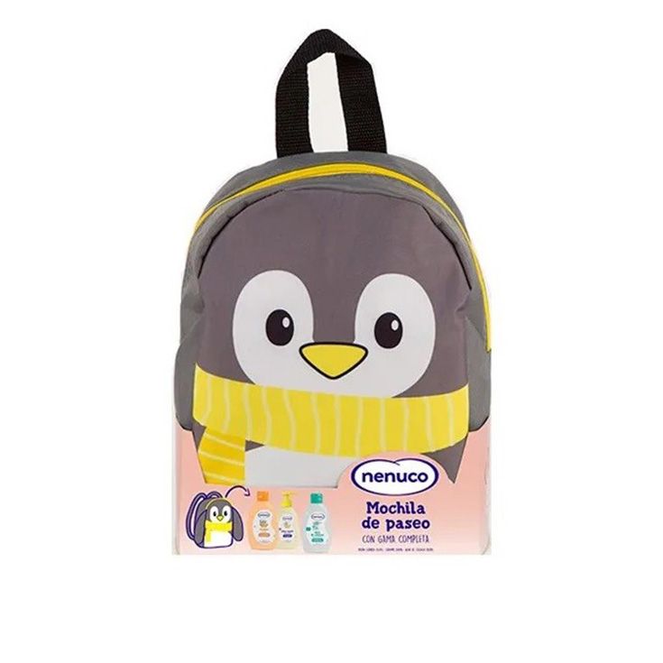 nenuco mochila 4 productos pinguino