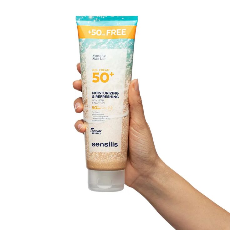 sensilis sun gel protector solar corporal moisturizing & refreshing spf50+ 250 ml