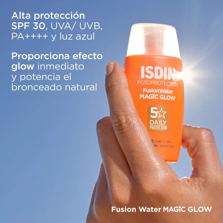 isdin fusion water magic glow spf30 50ml