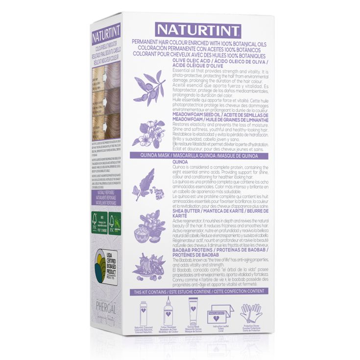 naturtint hair color silver coloracion permanente 170ml