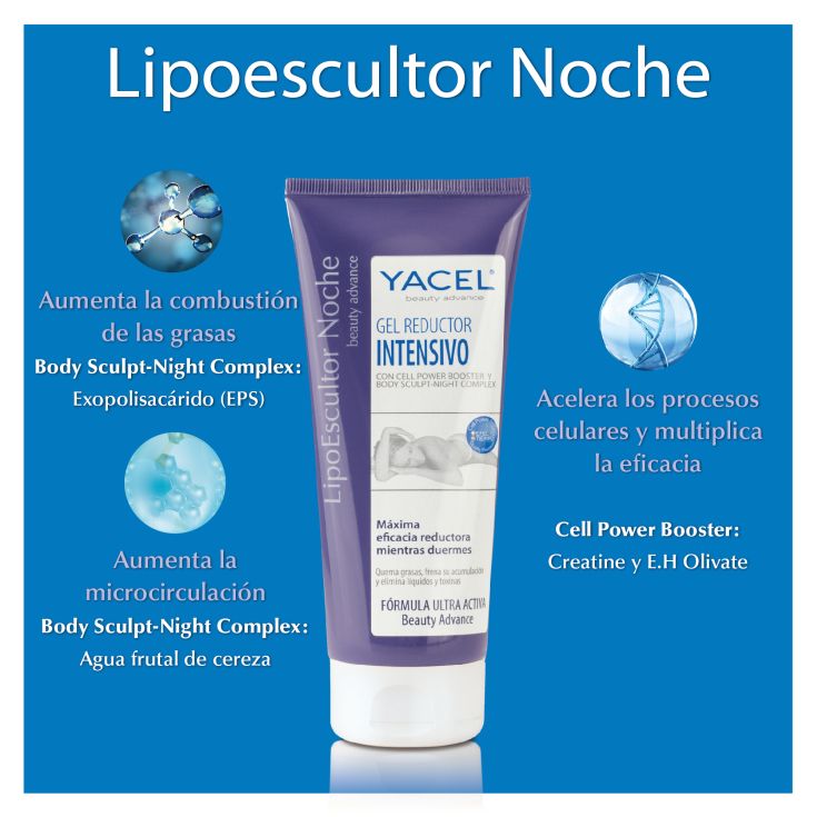 yacel lipoescultor noche 200ml