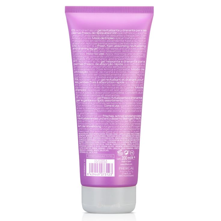 elifexir actidren gel relajante piernas 200ml