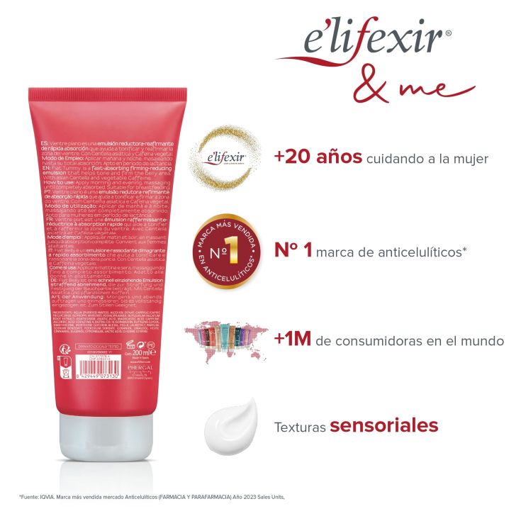 elifexir vientre plano emulsion reductora reafirmante 200ml