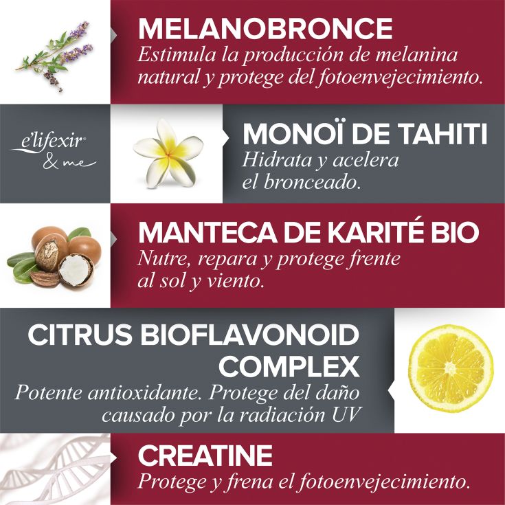 elifexir piel canela crema spf30 gel acelerador del bronceado 150ml