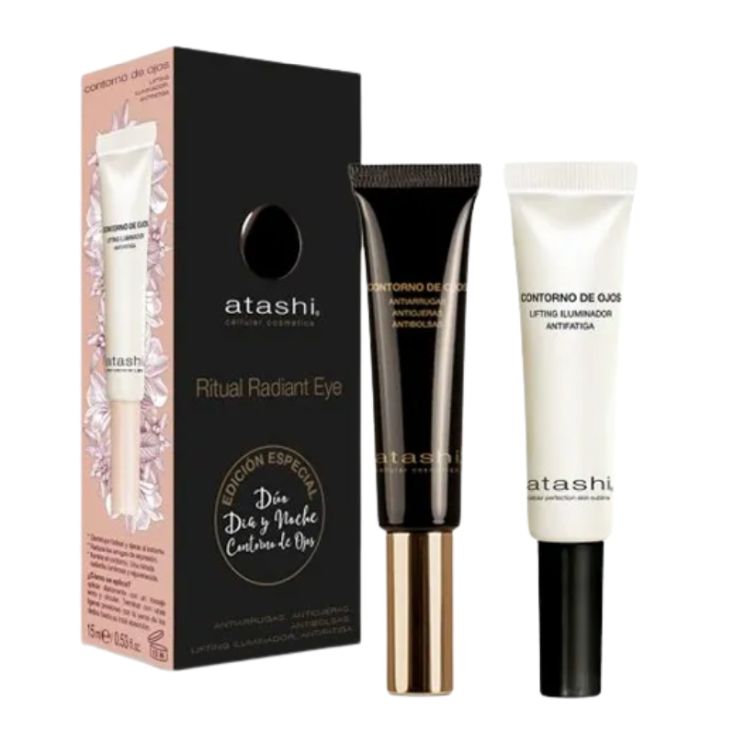 atashi duo ojos cellular+ojos pss cofre contorno de ojos 2 piezas