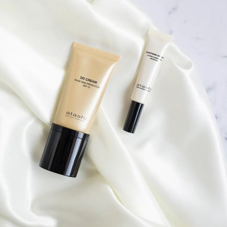 atashi dd cream medio 50ml cofre 3 piezas
