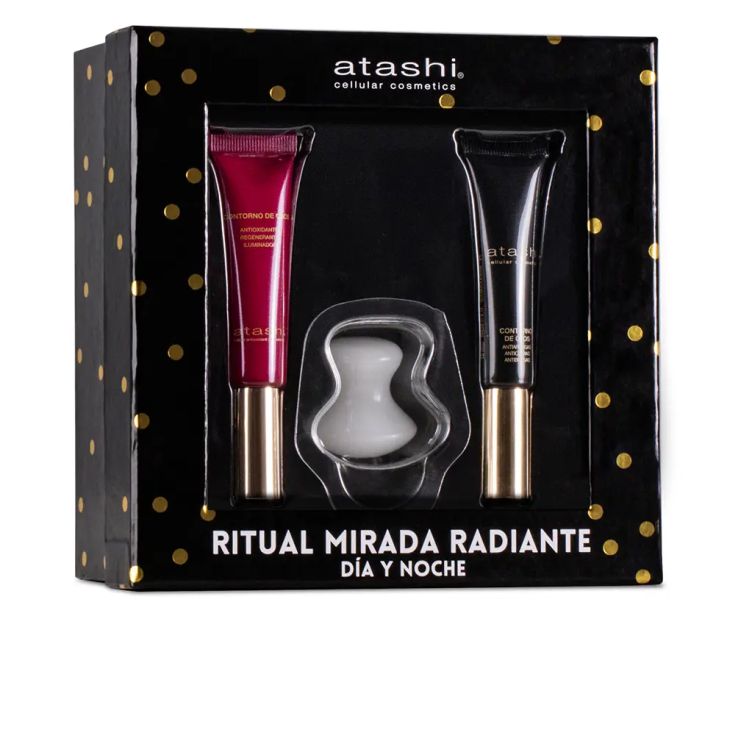 atashi ritual mirada radiante contorno de ojos dia+contorno de ojos noche 15 ml cofre 3 piezas