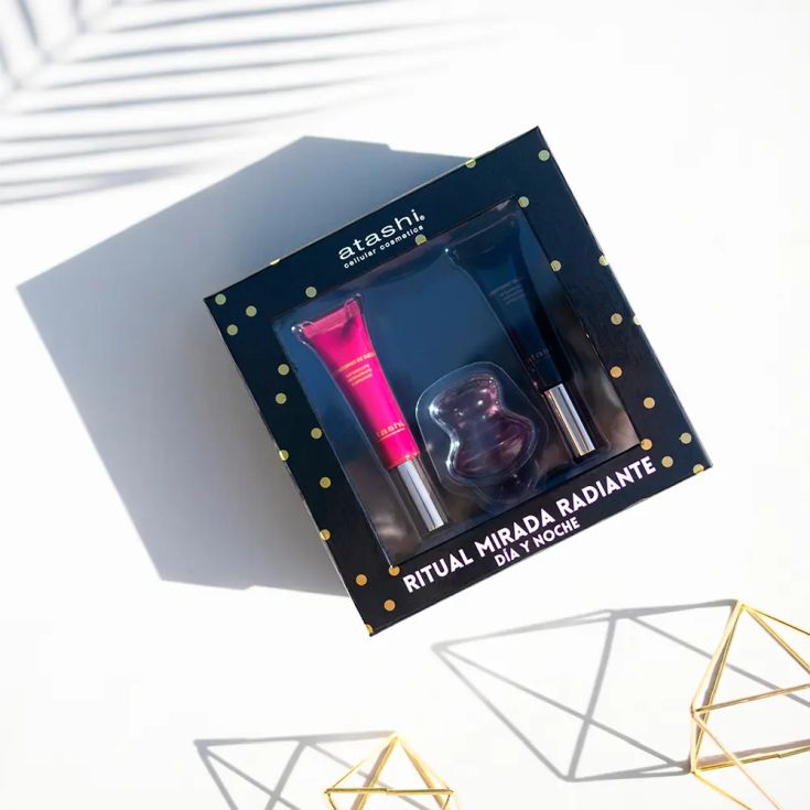 atashi ritual mirada radiante contorno de ojos dia+contorno de ojos noche 15 ml cofre 3 piezas atashi ritual mirada radiante contorno de ojos dia+contorno de ojos noche 15 ml cofre 3 piezas