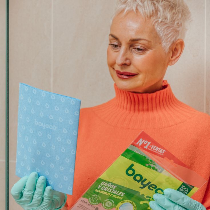 bayeco bayeta multiusos microfibra baños y cristales 1ud