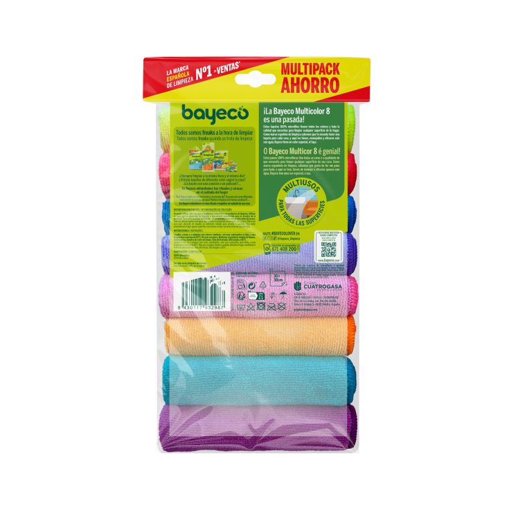 bayeco bayeta microfibra 8 uds