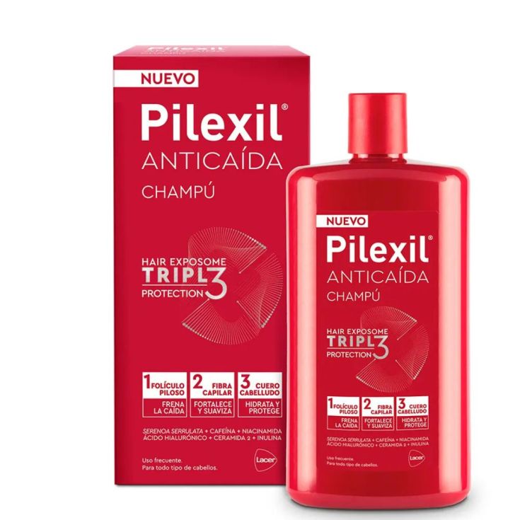 lacer pilexil champu anticaida champu triple protection 275ml
