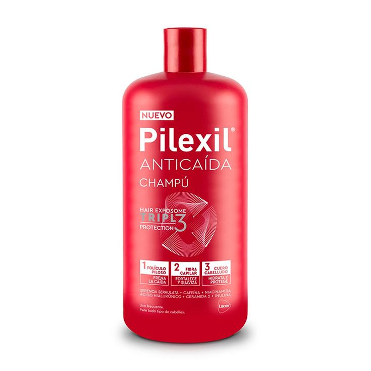 lacer pilexil champu anticaida triple pro 900ml
