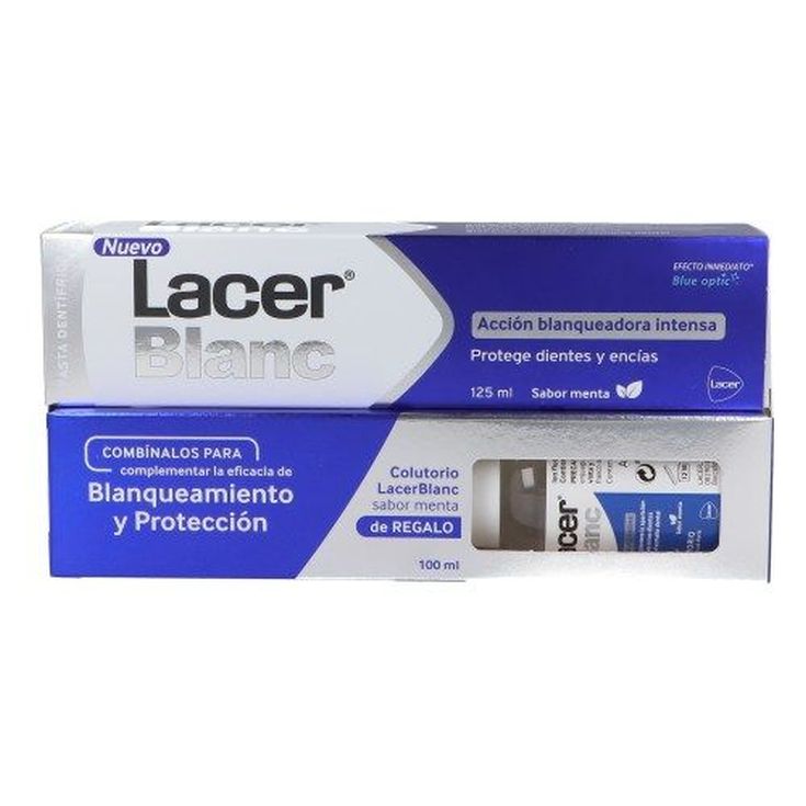 lacer blanc pasta menta 125ml + colutorio 100ml