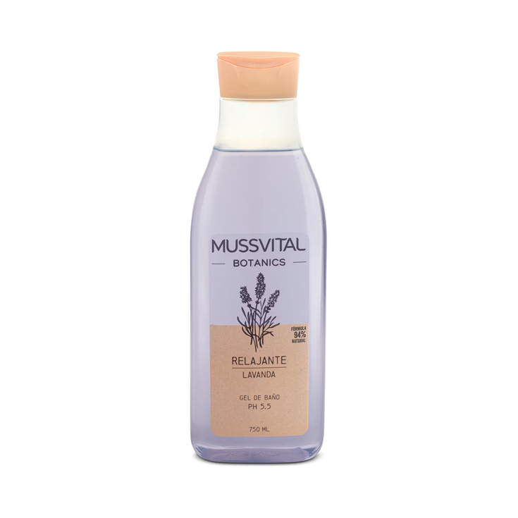 mussvital botanics gel de baño lavanda 750ml