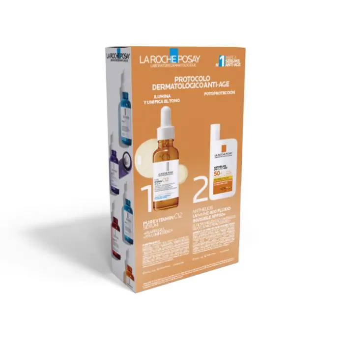 la roche posay vitamin pure c12 serum 30ml cofre 2 piezas